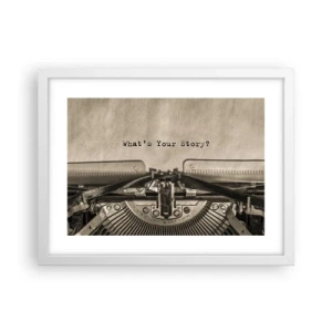 Poszter fekete keretben - Meséld el - 40x30 cm