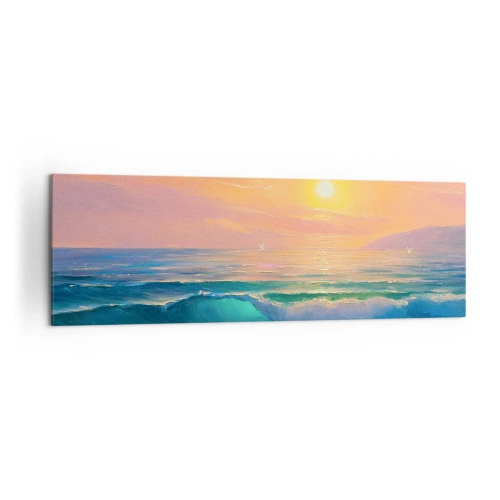 Vászonkép - A hullámok türkizkék dala - 160x50 cm