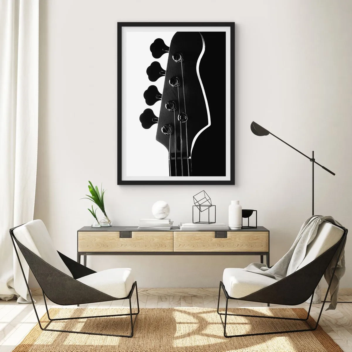 Poszter fehér keretben - Sziklacsend - 50x70 cm