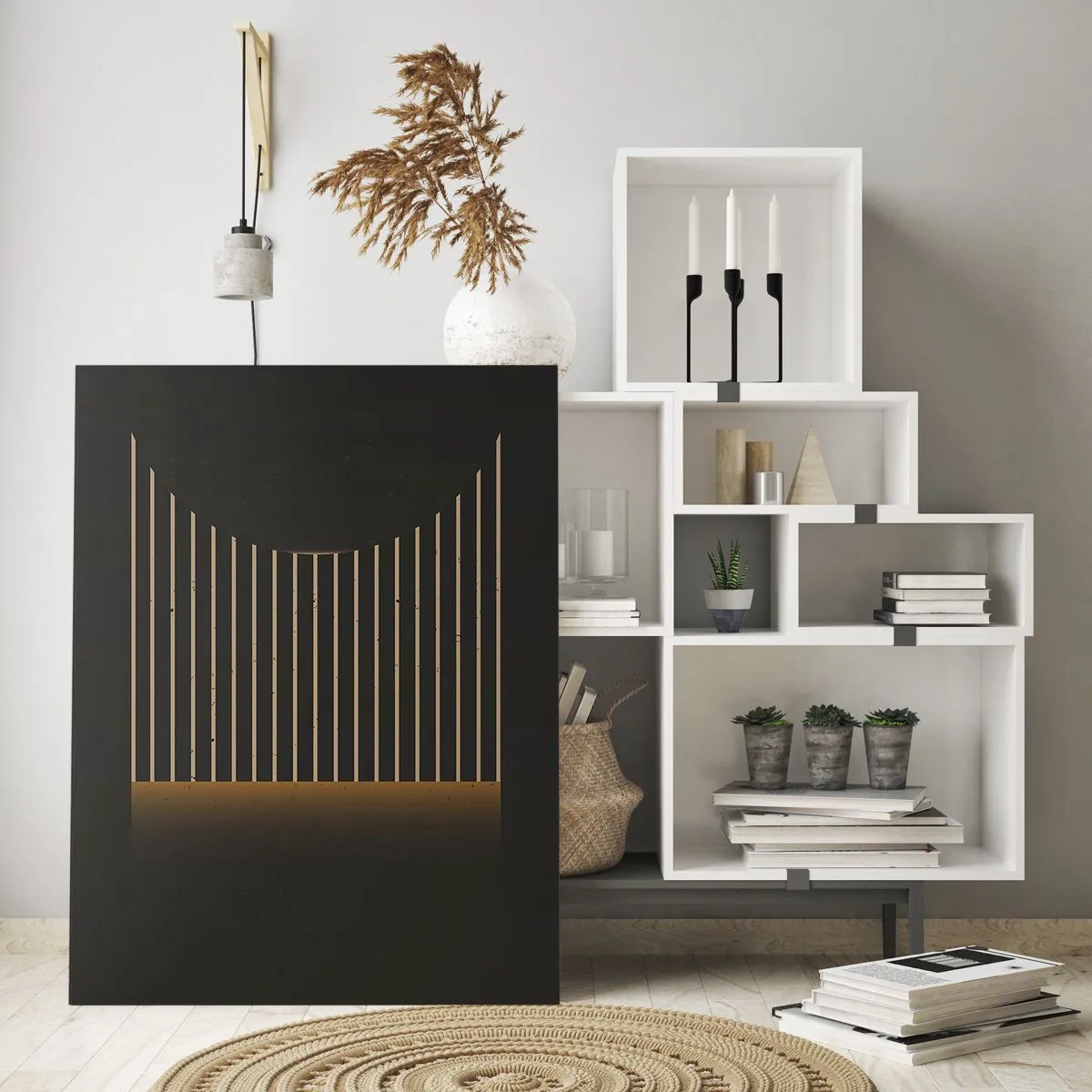 Üveg kép - Fedezze fel a sötétséget - 50x70 cm