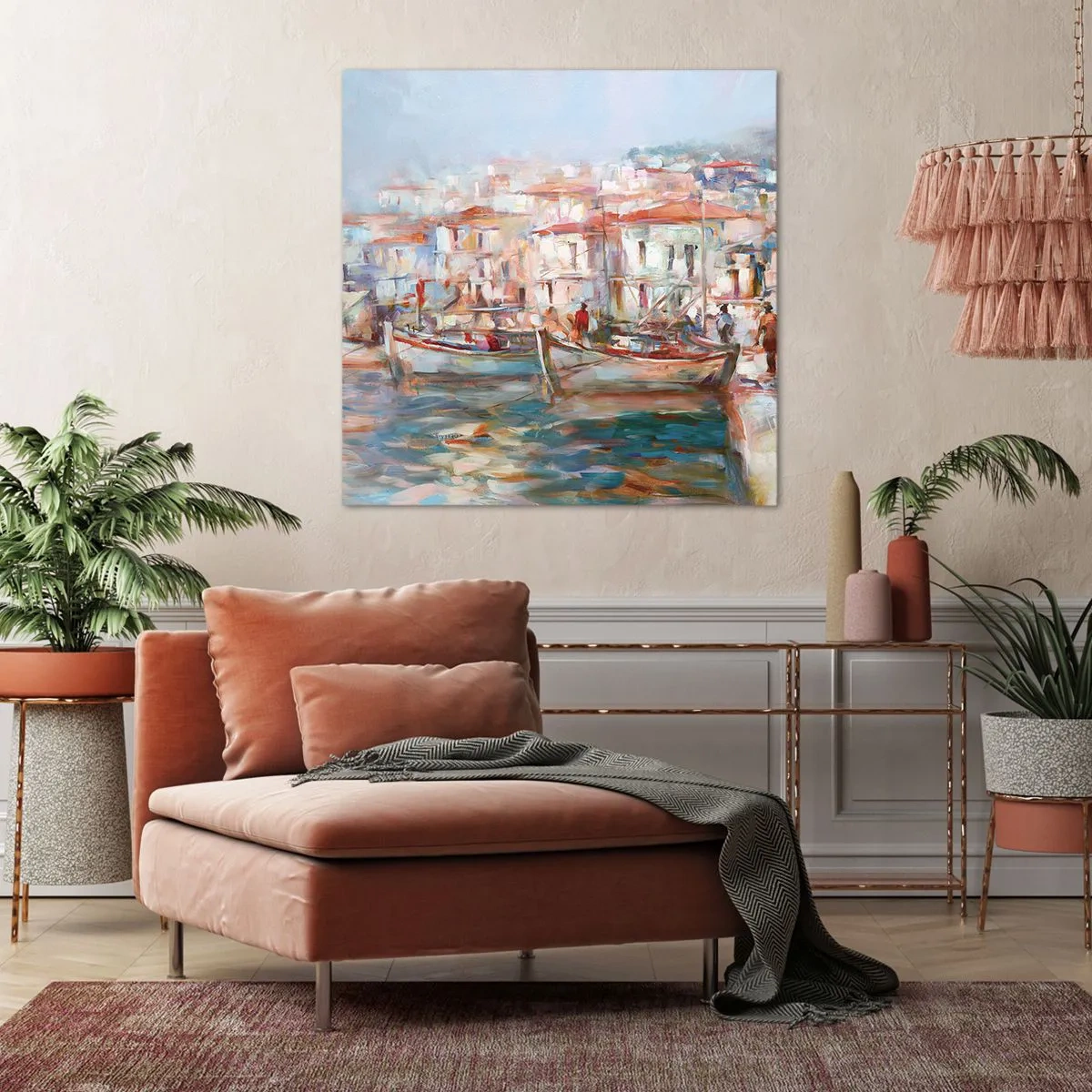 Vászonkép - Pasztell vakáció - 40x40 cm