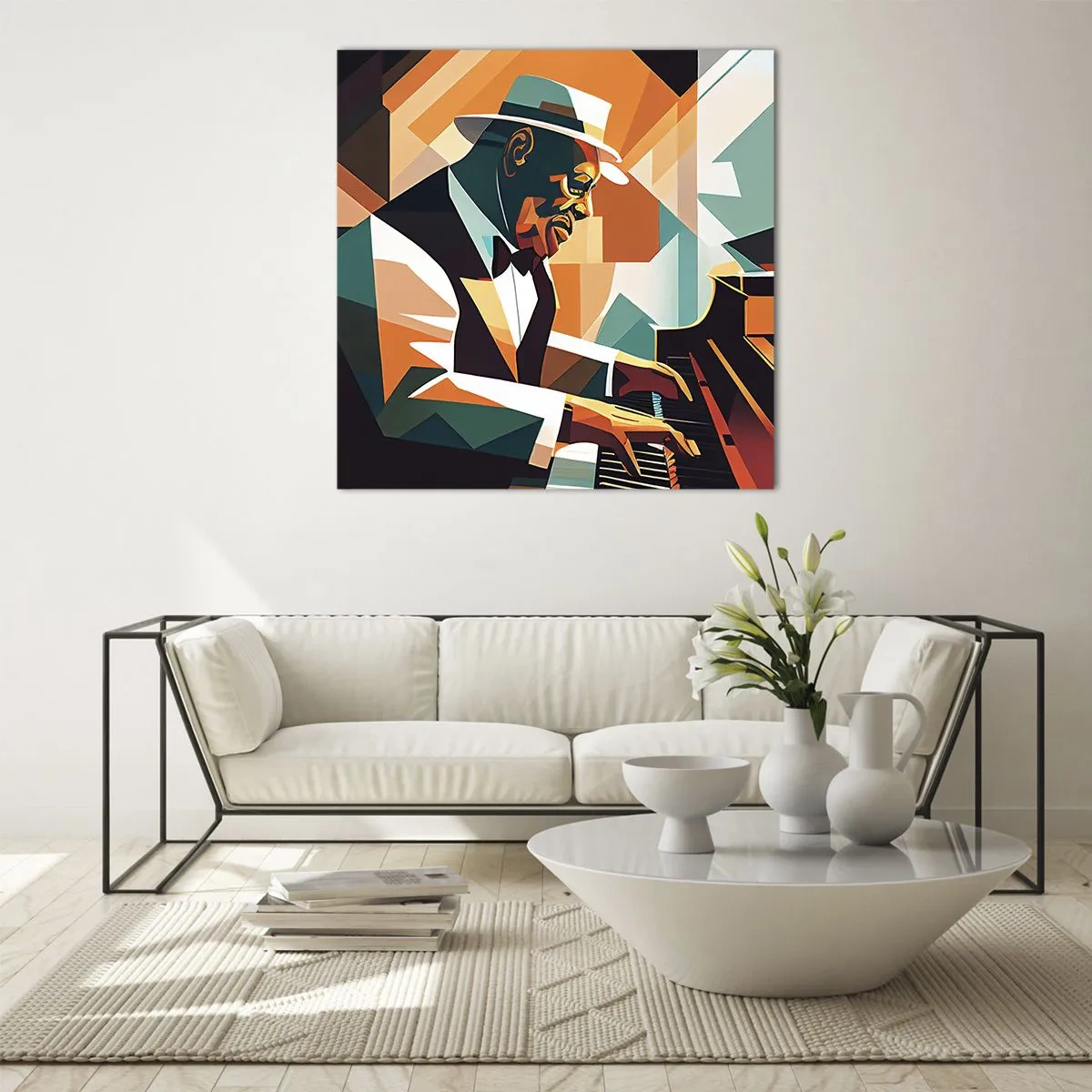 Üveg kép - Minden, ami jazz - 70x70 cm