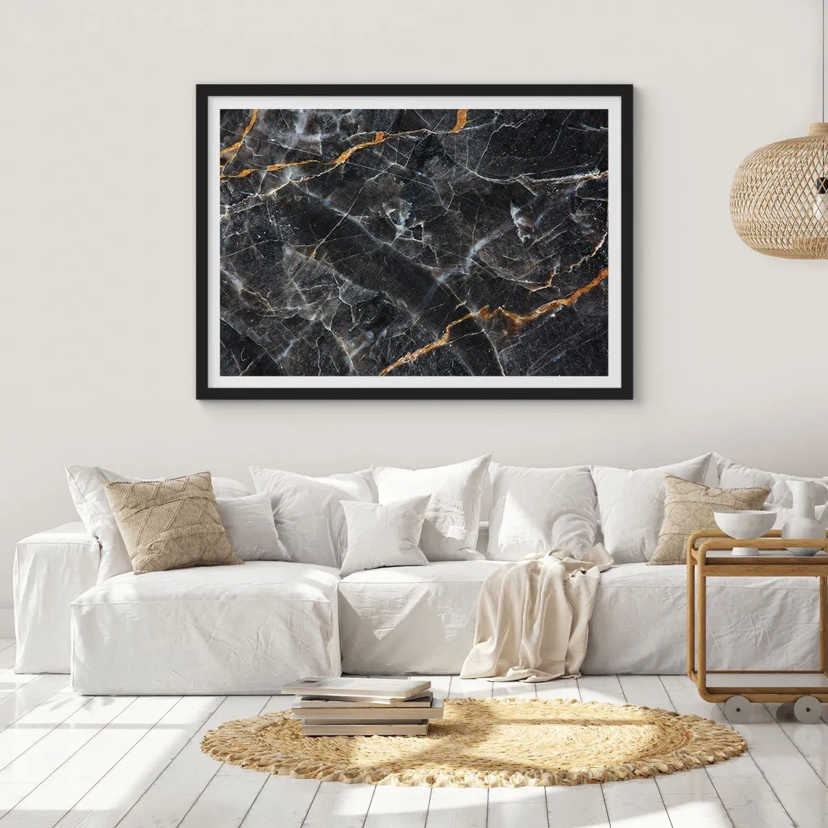 Poszter fehér keretben - A kő belső élete - 91x61 cm