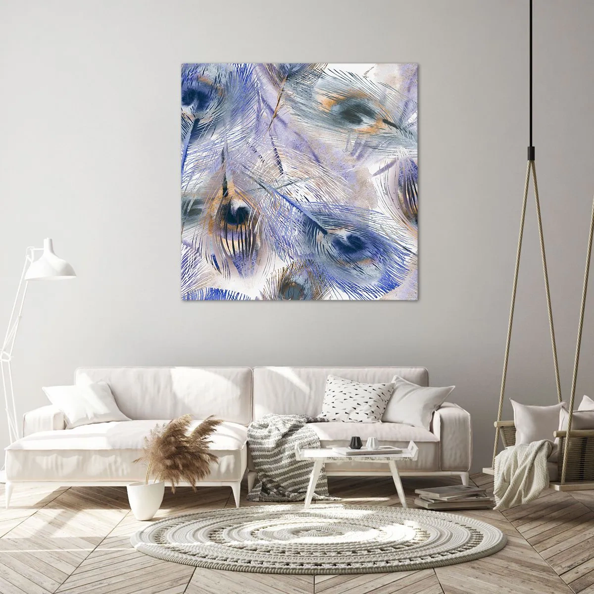 Vászonkép - Pávaszem kompozíció - 40x40 cm