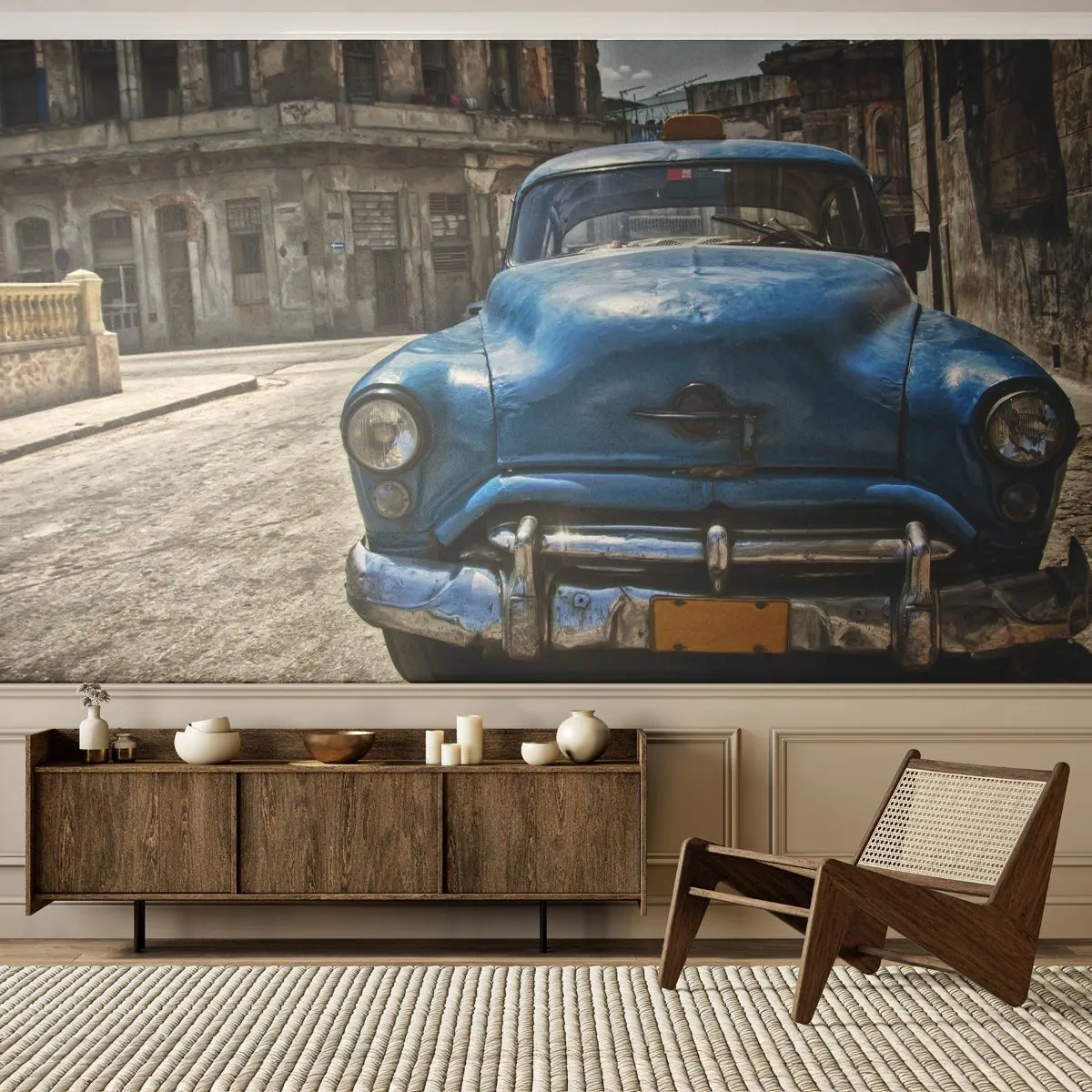 Fotótapéta Premium Sand - Ami régi az szép - Autóipari, Autó, Taxi - 100x70 cm