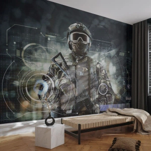 Fotótapéta Premium Canvas - Erő a köbön - Absztrakció, Katona, Kommandó - 500x350 cm