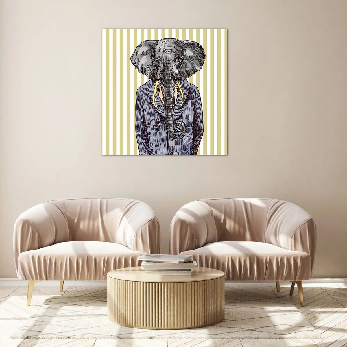 Üveg kép - Természeténél fogva elegáns - 70x70 cm