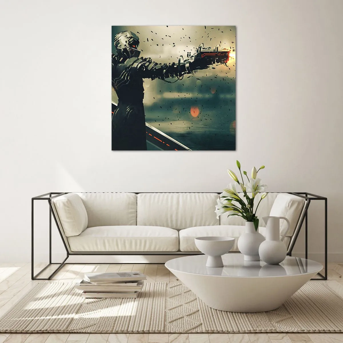 Üveg kép - Halálos fegyver – A saját Terminátor - 50x50 cm