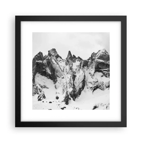 Poszter fehér keretben - Rémes gránit hegygerinc - 30x30 cm