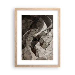 Poszter világos tölgy keretben - A föld színeinek keringése - 30x40 cm