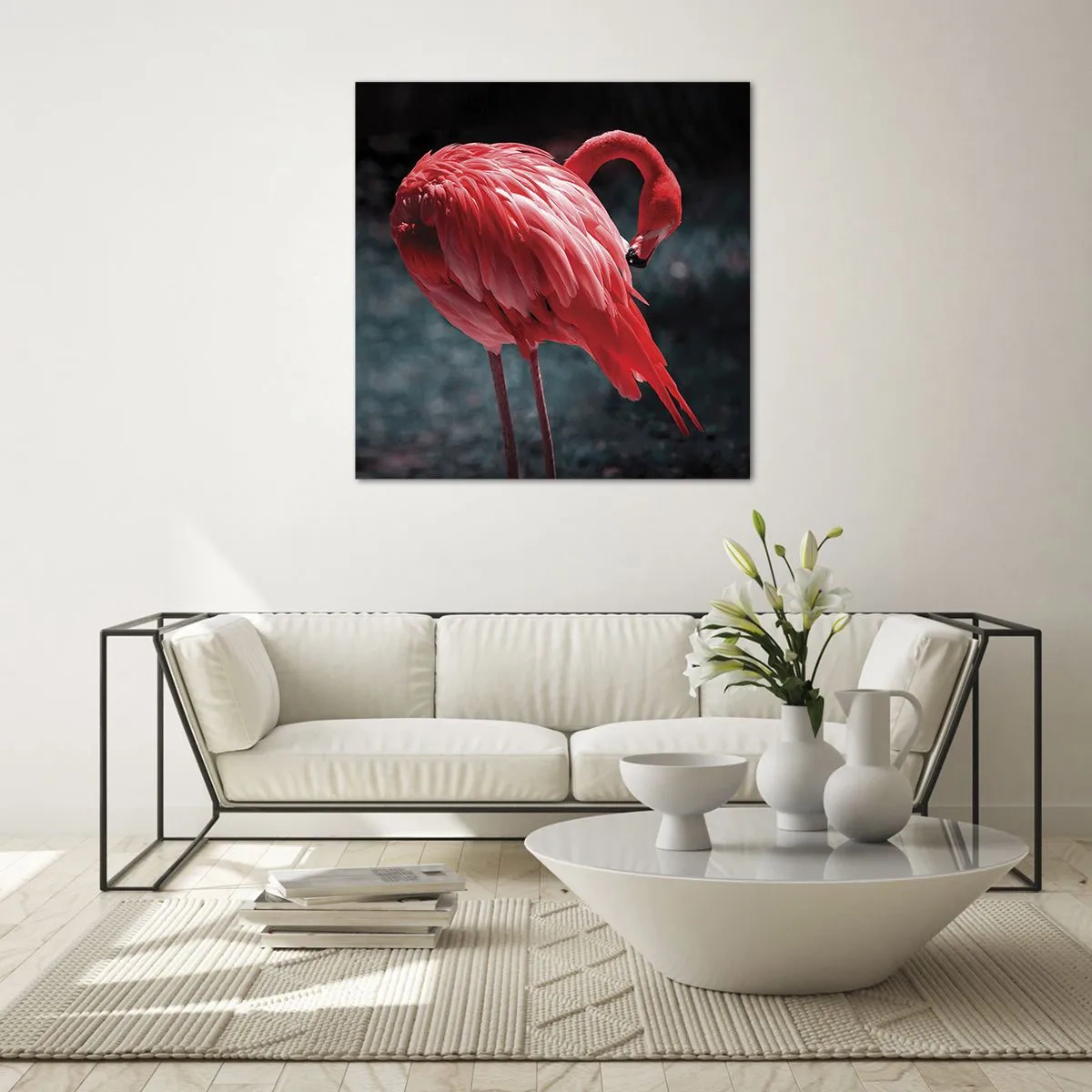 Üveg kép - A természet karmazsinvörös verse - 60x60 cm