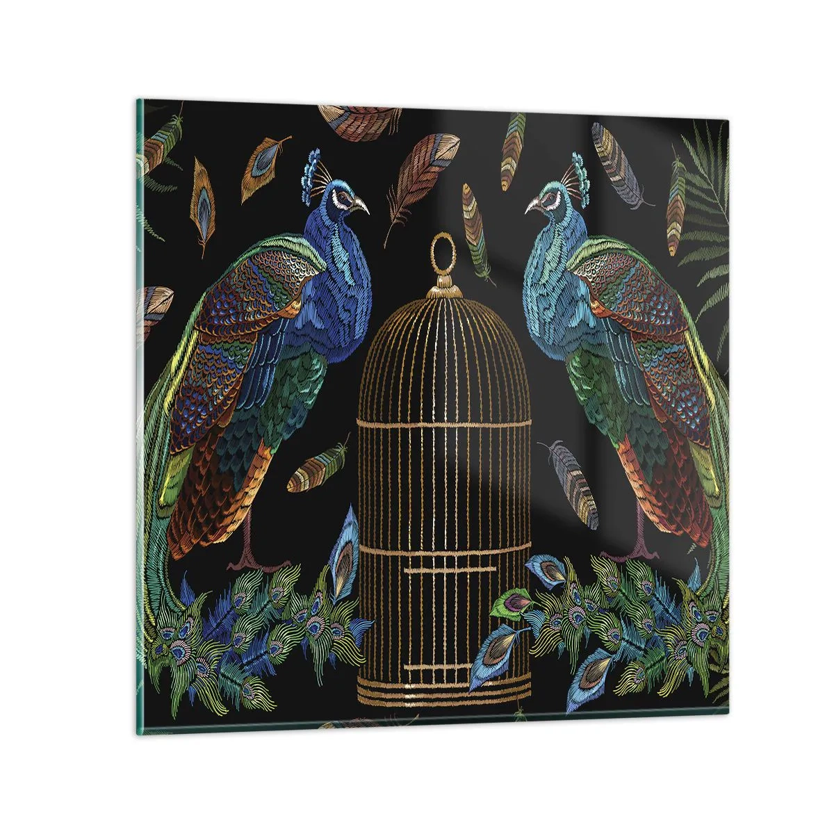 Üveg kép - Királyi köntösben - 30x30 cm