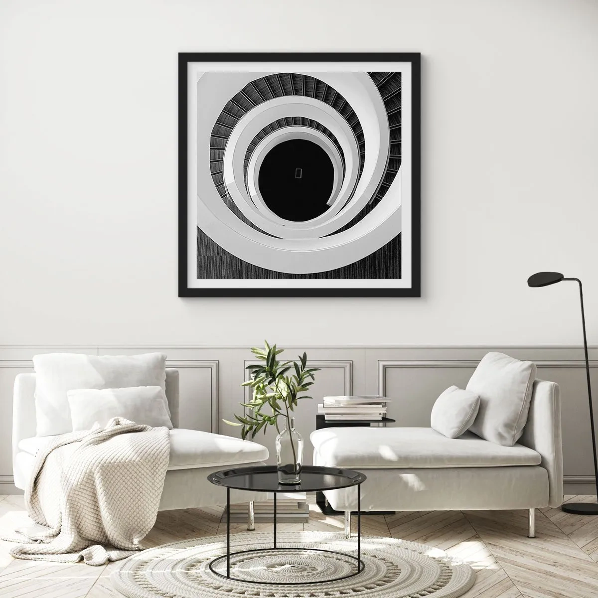 Poszter fehér keretben - Lényegre törő - 60x60 cm