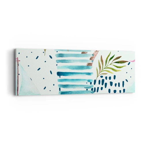 Vászonkép - Nyaralás pálmafák alatt - 90x30 cm