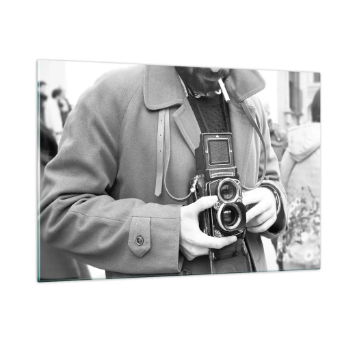 Üveg kép - Retro stílusban - 120x80 cm