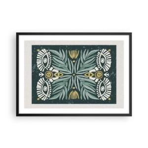 Poszter fehér keretben - Mint egy népi kivágás - 70x50 cm