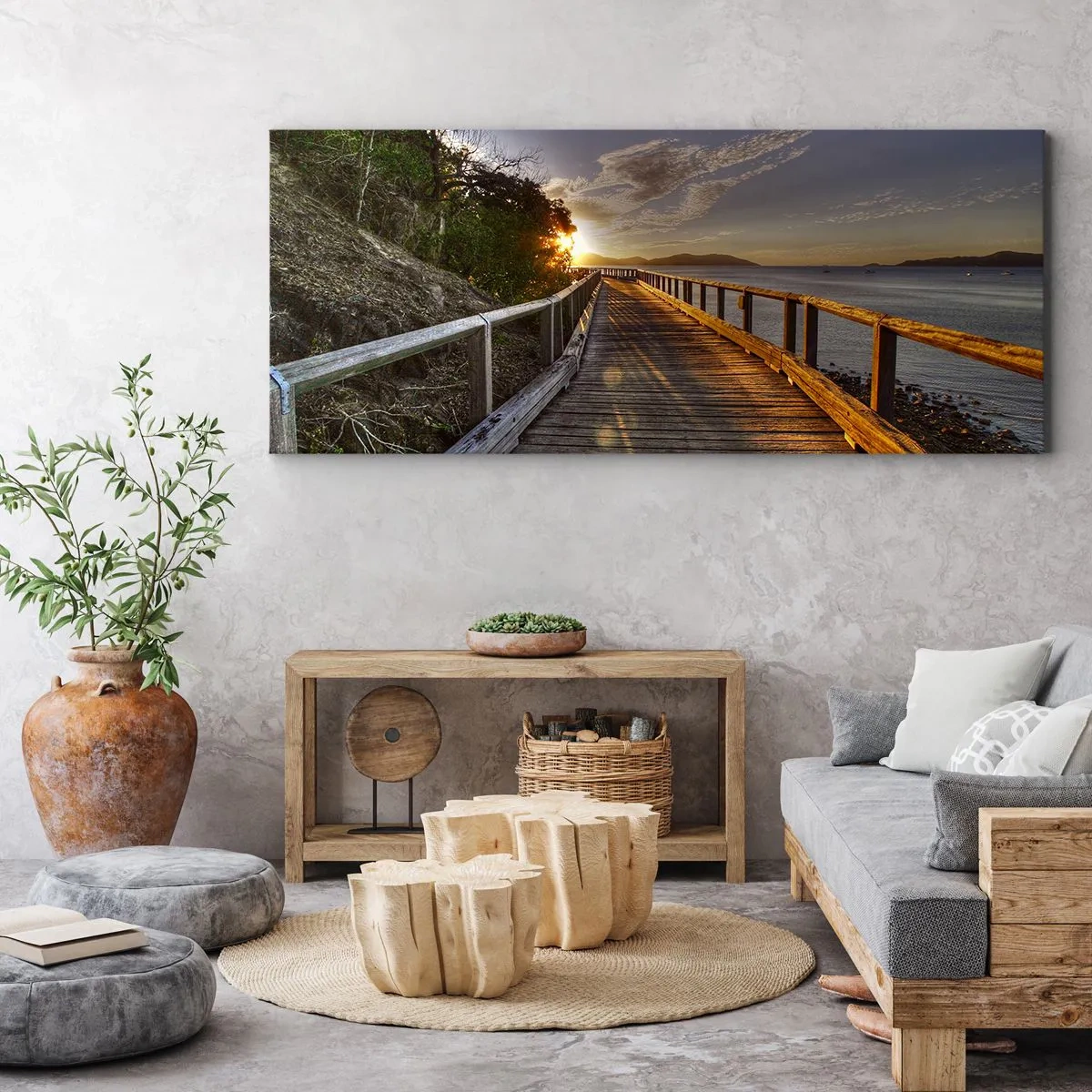 Vászonkép - Menj, menj a nap felé - 120x50 cm