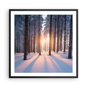 Poszter fehér keretben - Egyértelműen fekete-fehéren - 60x60 cm