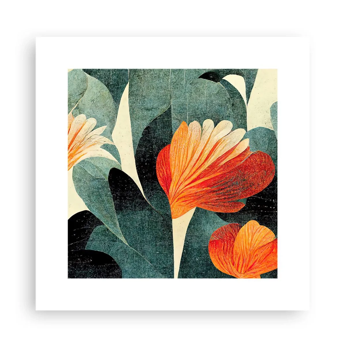 Poszter - A trópusok forrósága és a zöldellő hűvösség - 30x30 cm