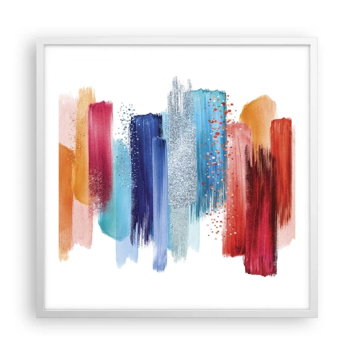 Poszter fekete keretben - Fel és le - 60x60 cm