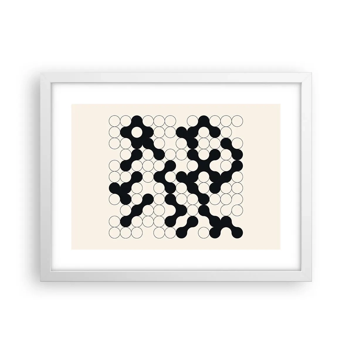 Poszter fekete keretben - Kínai játék - variáció - 40x30 cm