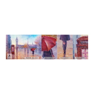 Fotótapéta Minta Premium Canvas -  Őszi nap Londonban - Város, London, Építészet - 100x30 cm