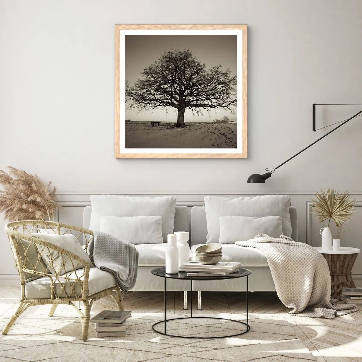 Poszter világos tölgy keretben - Innen az örökkévalóságig - 60x60 cm