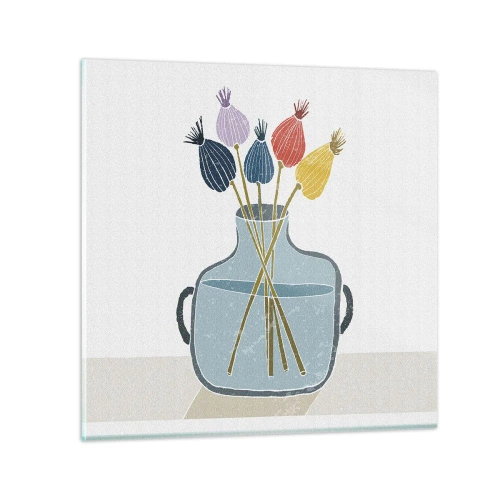 Üveg kép - Mint egy mákszem - 30x30 cm