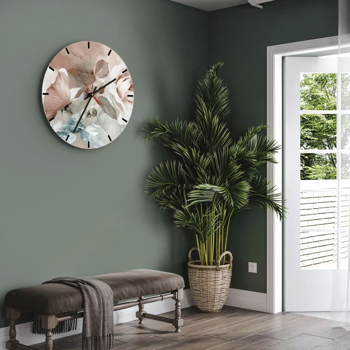 Falióra, Óra - A romantika szelleme - 30x30 cm