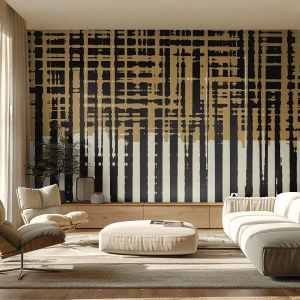 Fotótapéta Premium Sand - Építészeti absztrakció - Absztrakció, Darab, Vonalak - 300x210 cm