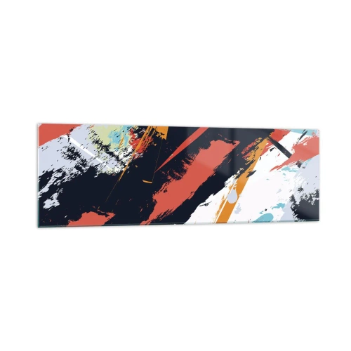 Üveg kép - Dinamikus kompozíció - 160x50 cm