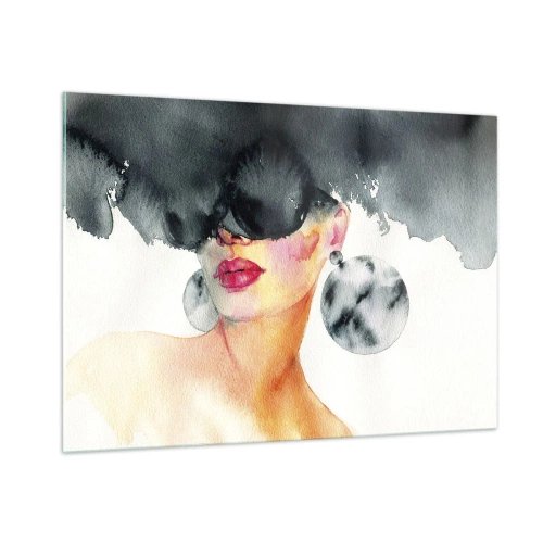 Üveg kép - Az elegancia titka - 100x70 cm