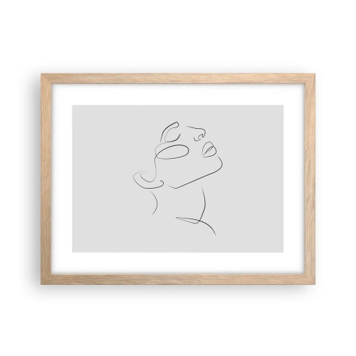 Poszter világos tölgy keretben - Az álmok fordulatai - 40x30 cm