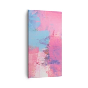 Vászonkép - Rózsaszín, kék és egy csipetnyi fény - 55x100 cm