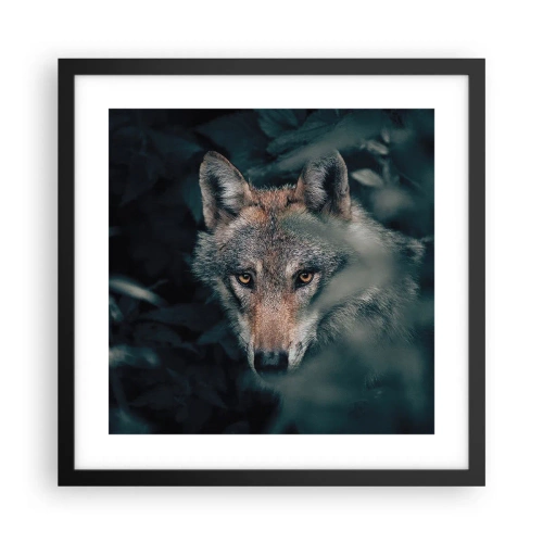 Poszter fehér keretben - Vadász - 40x40 cm