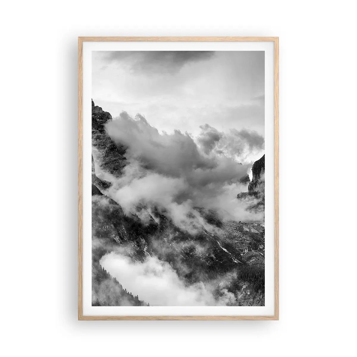 Poszter világos tölgy keretben - Gyönyörű és kegyetlen - 70x100 cm