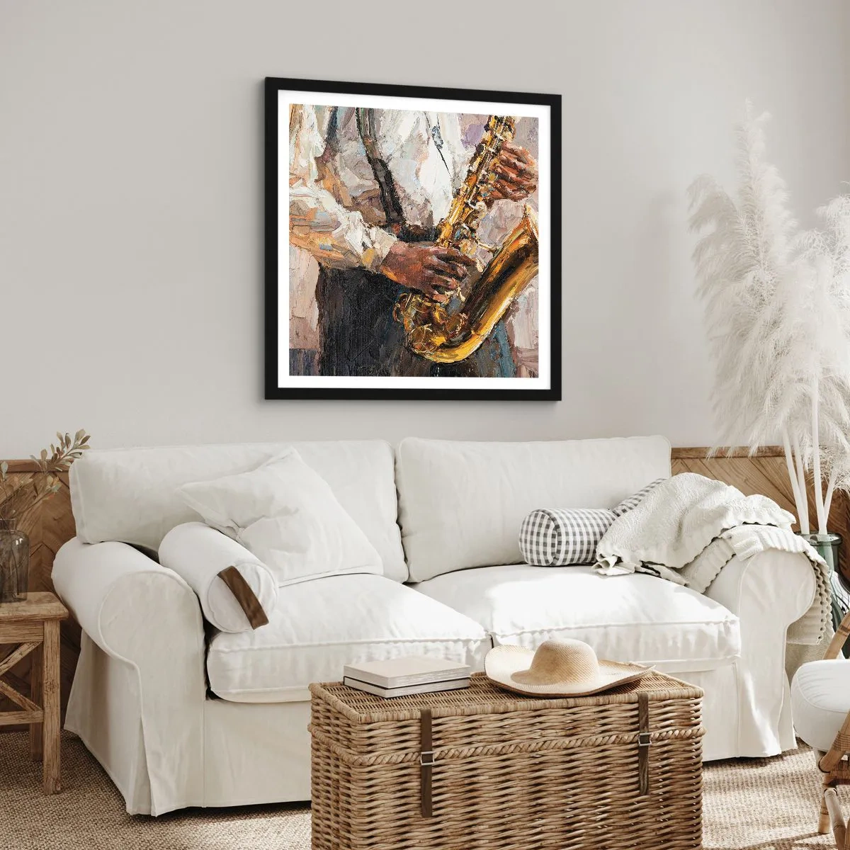 Poszter fehér keretben - Itt az idő egy szólóra - 30x30 cm