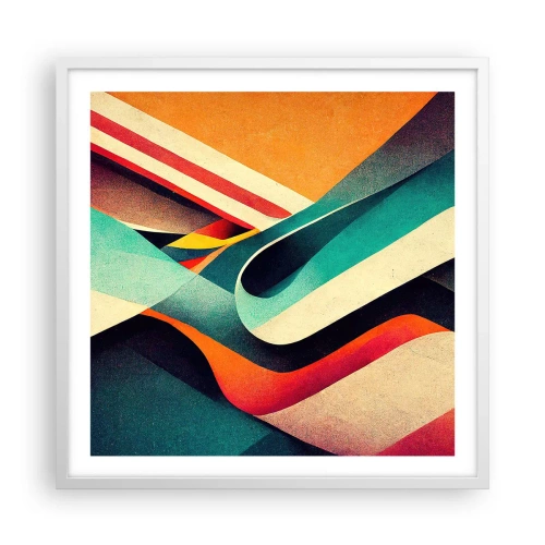 Poszter fekete keretben - Intenzív kompozíció - 60x60 cm