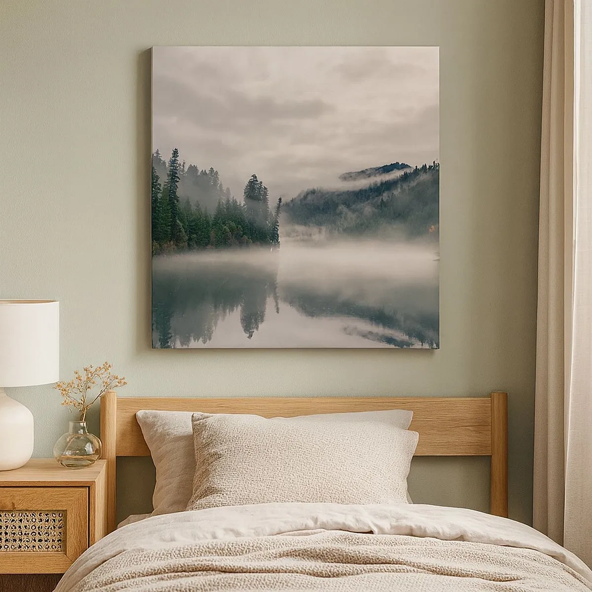 Vászonkép - Ábrándosan, ködben - 30x30 cm