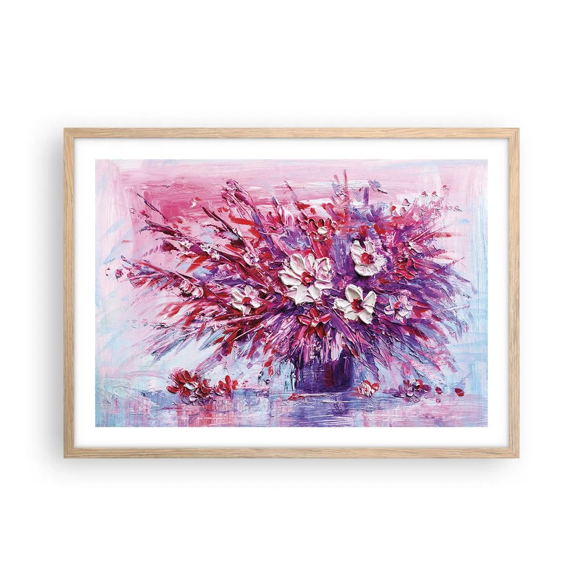 Poszter világos tölgy keretben - Ártatlanság és szenvedély - 70x50 cm