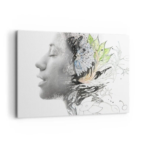 Vászonkép - Elmerülve a természetben - 100x70 cm