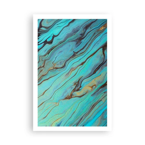 Poszter - Türkiz árapály - 61x91 cm