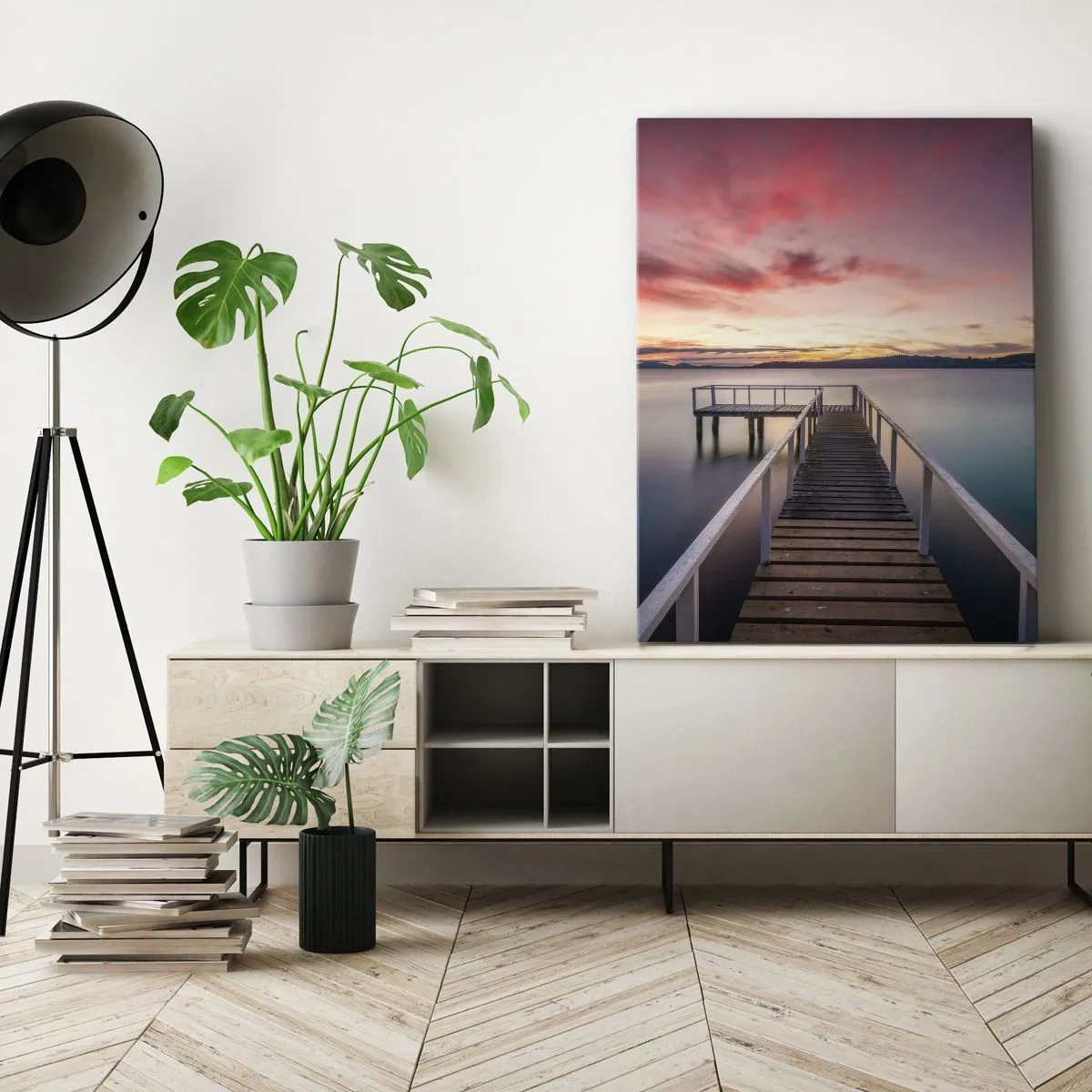 Vászonkép - Az este szelíd lángja - 55x100 cm