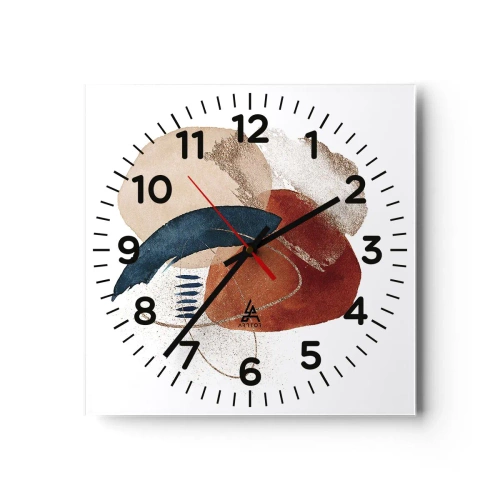 Falióra, Óra - Ovális kompozíció - 40x40 cm