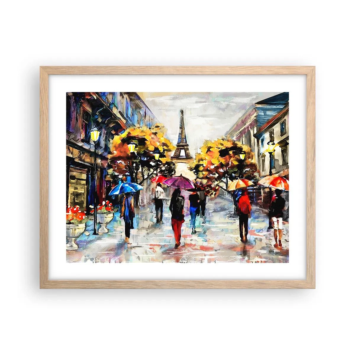 Poszter világos tölgy keretben - Ősszel különösen szép - 50x40 cm