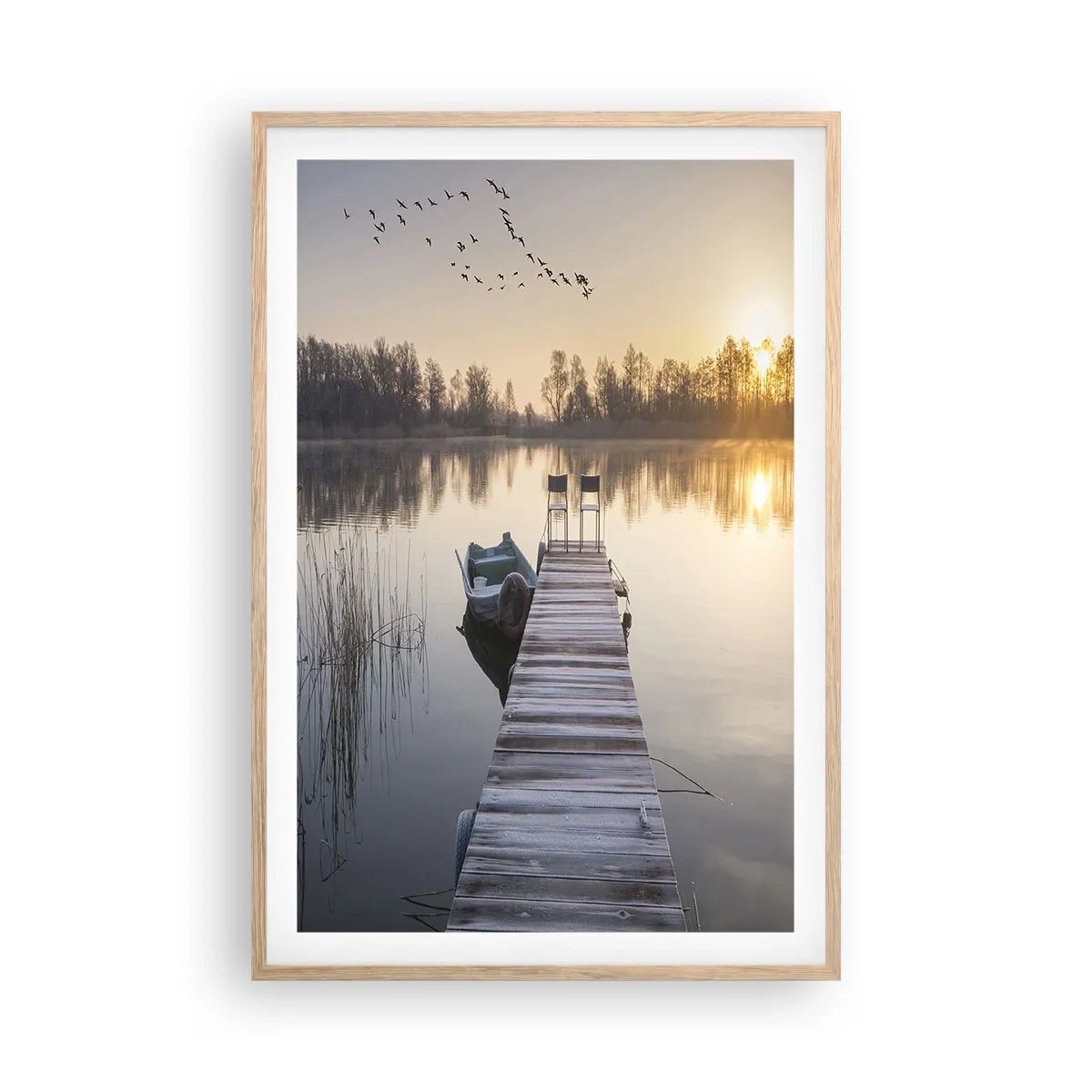 Poszter világos tölgy keretben - Egy kis idő múlva visszajövök - 61x91 cm