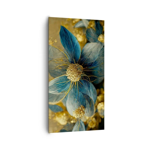 Vászonkép - Aranyló virág - 65x120 cm
