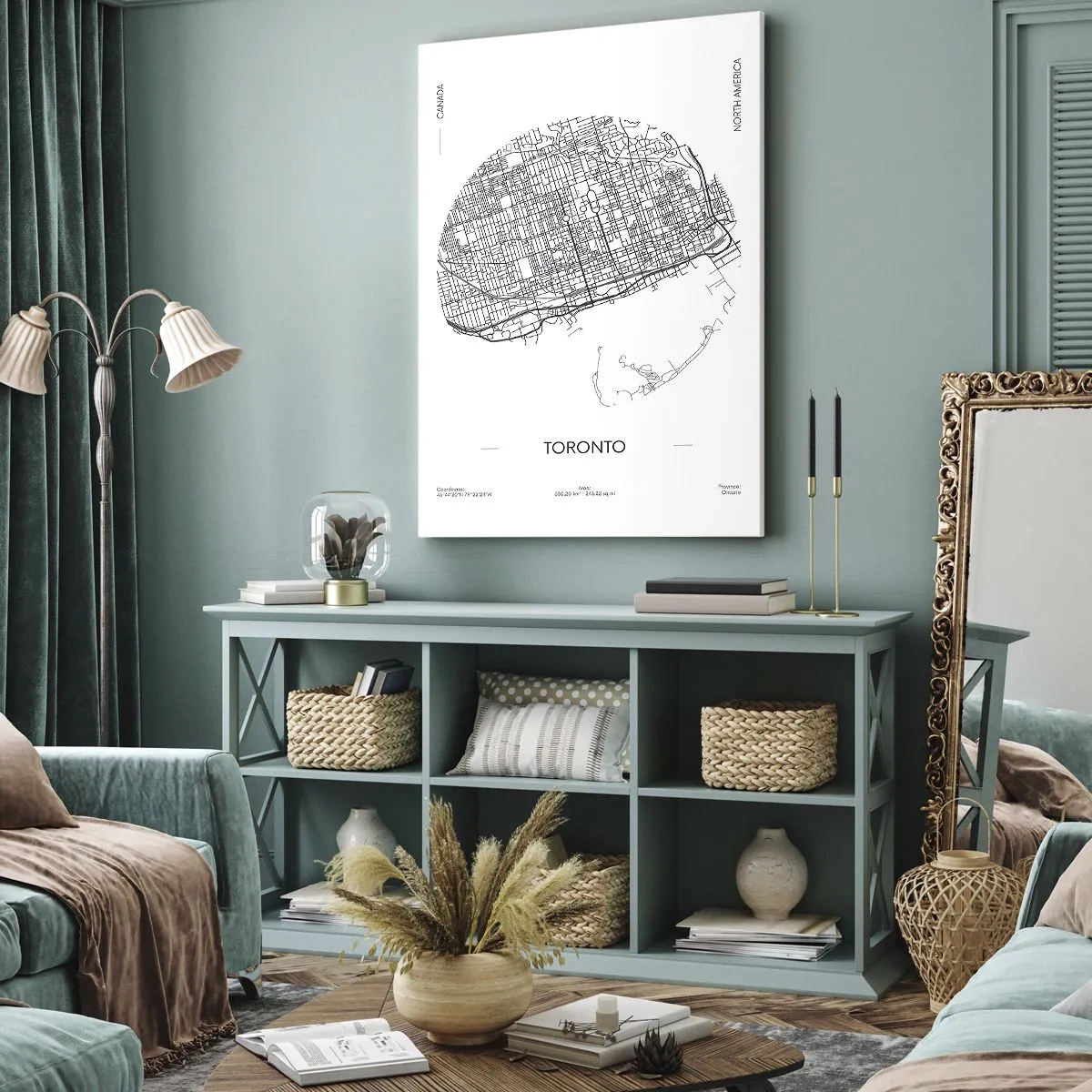 Vászonkép - Toronto anatómiája - 45x80 cm