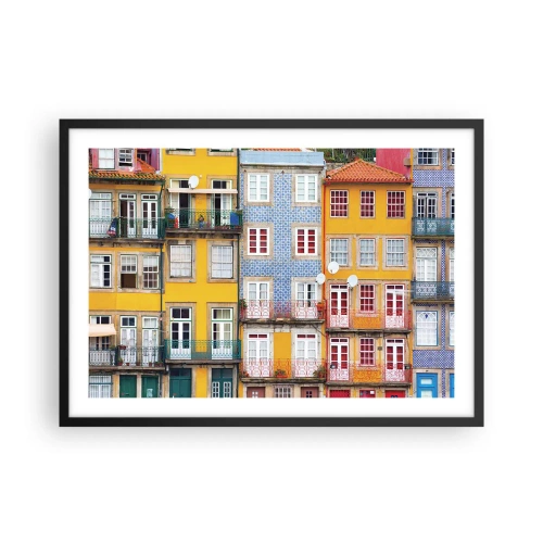 Poszter fehér keretben - Az óváros színei - 70x50 cm