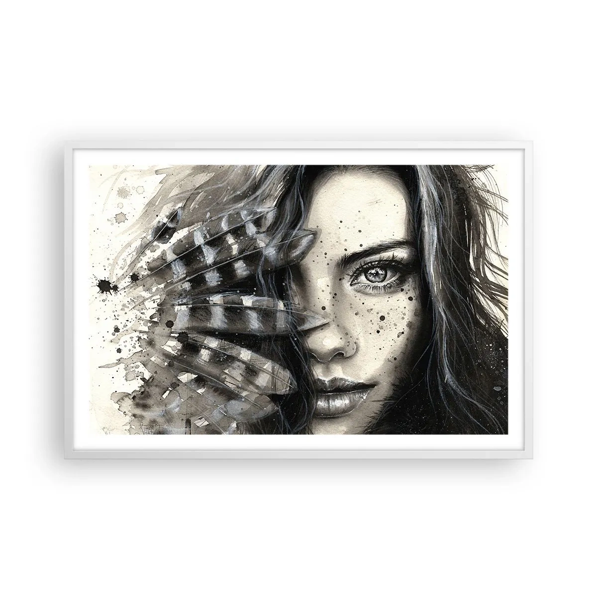 Poszter fekete keretben - Vad gyönyör - 91x61 cm